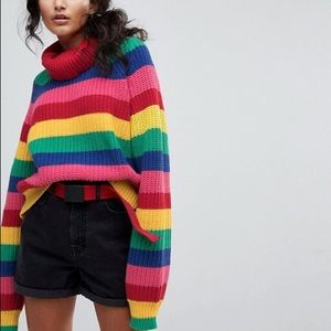 Lazy oaf rainbow knit jumper 🌈